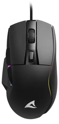 Immagine prodotto di Mouse da gaming, colore nero, 6400 DPI, illuminazione RGB, tasti in PBT