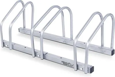 Produktbild von Famanu Fahrradständer für 2-6 Fahrräder - stabil aus Metall und Kunststoff