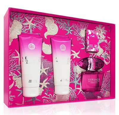 Produktbild von Versace Bright Crystal Absolu Set W ( EDP 90 ml+ SG 100 ml+ BL 100 ml+ EDP 5 ml)