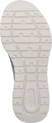 Produktbild von Rieker Damen Sneaker Schlupfschuh Zugband auftrittsdämpfend M6061, Größe:38 EU, Farbe:Blau