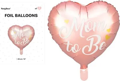 Produktbild von Folienballon „Being Mom“, 35 cm, Rosa