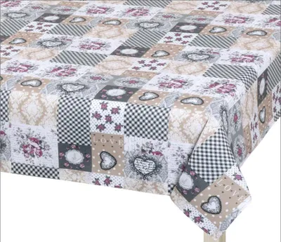 Obrázek produktu pro Ubrus DITA - 140x180 cm - Šedá,Vínová,Béžová