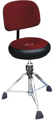 Immagine prodotto di Sgabello a tamburo Roc-n-Soc sedile rotondo rosso con schienale