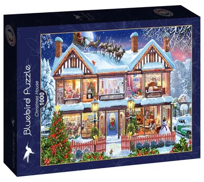 Zdjęcie produktu dla Puzzle Bluebird – Świąteczny domek, 1000 elementów