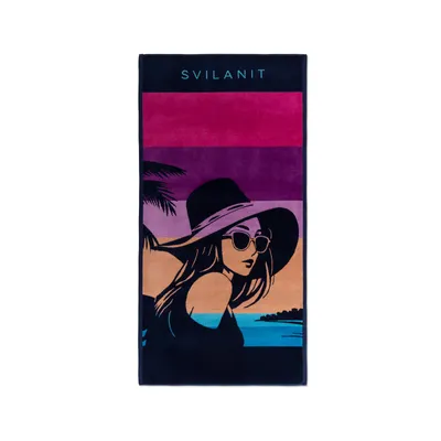 Zdjęcie produktu dla Ręcznik plażowy Svilanit Retro Lady 80x160 cm