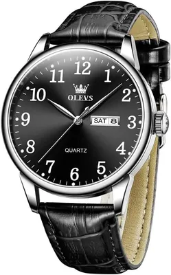Produktbild von Herren, Edelstahl Analoger Quarz Uhren Herren, Klassisches Geschäft Herren Kleid Uhr, Wasserdicht Leuchtend Tag Datum Armbanduhr