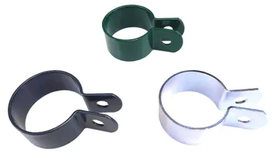 Produktbild von 2 Stück Endschelle 60mm für Zaunstrebe/Pfosten verzinkt
