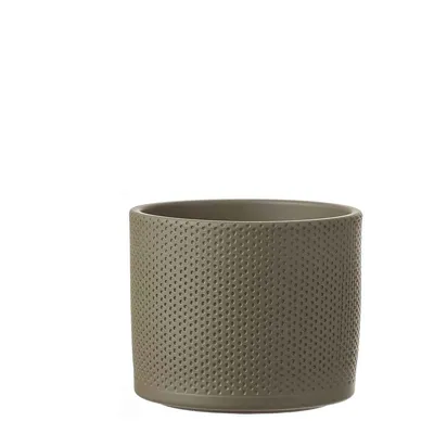 Image de Era pot rond vert h14,5xd17,5 cm