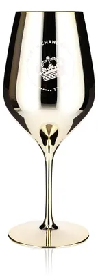 Produktbild von Moet Chandon Champagner Glas 0,6l Weinglas Echtglas Gold neues Logo