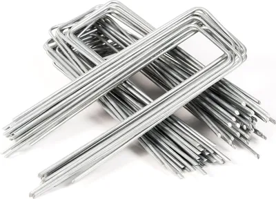 Produktbild von 100er Set Bodenanker Verzinkt - Länge 250 mm, Breite 70 mm, Ø 4 mm