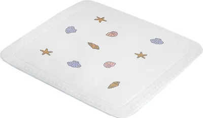Produktbild von Duscheinlage - Weiß - 55 x 55 cm - Muschelmotive