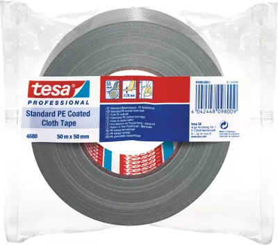 Image de Tesa Ruban tissé Tesa Standard 4688 argent mat - 04688-00031-00