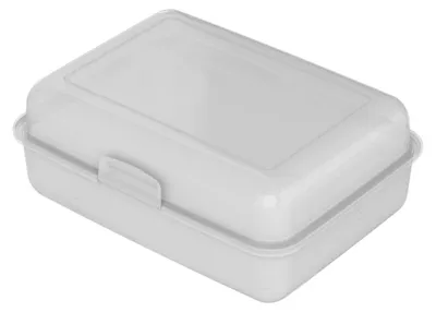 Produktbild von Brotdose "School-Box" – BPA-freie Lunchbox für Kinder & Erwachsene - Langlebige Brotbox für Schule, Arbeit & Abenteuer,  Germany - Transparent-milchig