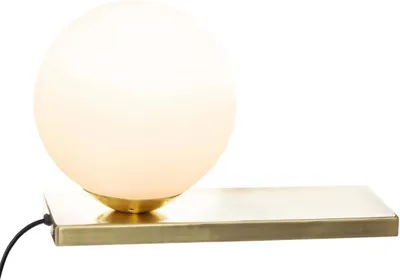 Obrázek produktu pro Lampa Dris, koule na zlatém stojanu, Ø 15 cm