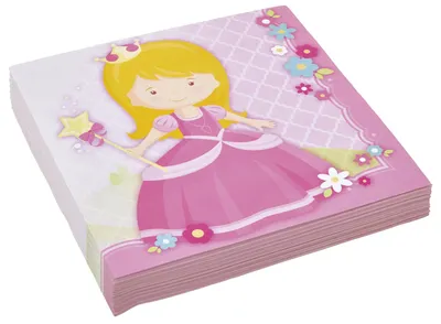 Produktbild von amscan 9900397 Motivservietten My Princess - 33 x 33 cm, 20 Stück