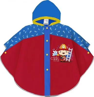 Produktbild von Poncho Fire Brigade Boys Eva Red/Blue Eingröße