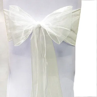Produktbild von RHP Organza-Schärpen, Stuhlschleifen Bankett/Hochzeit/Jahrestag/Partys/Events Beige 25