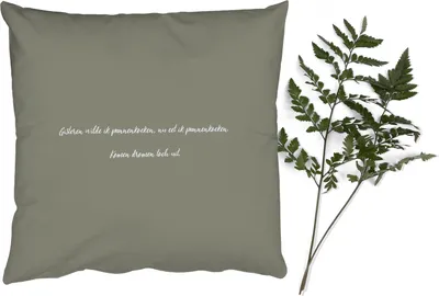 Produktbild von MuchoWow® Zierkissen Sofakissen Wohnzimmer Dekokissen 50x50 cm Sprichwörter - Gestern wollte ich Pfannkuchen - Zitate - Pfannkuchenliebhaber - Essen - Komfort - Sofakissen