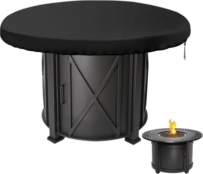 Produktbild von Feuerplattenabdeckung 80 cm, rund, für Grill, 420D Oxford, wasserdicht, UV-beständig, staubdicht