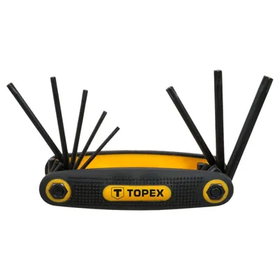 Image de Clés Torx TOPEX T9-T40, jeu de 8 pièces.