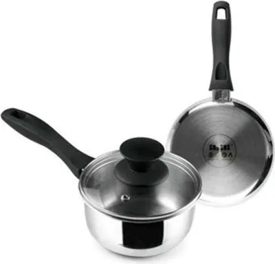 Produktbild von Ibili Induktion With Cristal Lid 14 Cm Stieltopf Silber  Silber One Size
