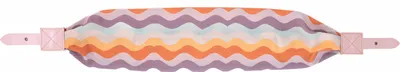 A product strap with a wavy pattern.