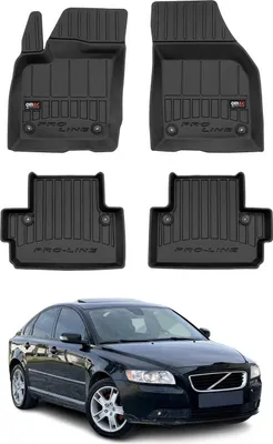Obrázok produktu pre 2004-2012 Volvo S40 podlahové rohože TPE čierne 4 ks