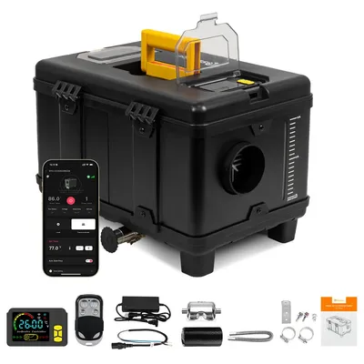 Obrázek produktu pro Parkovací topení Sunster Diesel Heater 8KW 12/24V 230V se start/stop a ventilací - Tiché topení s Bluetooth pro osobní a nákladní automobily, obytné vozy, lodě a stany