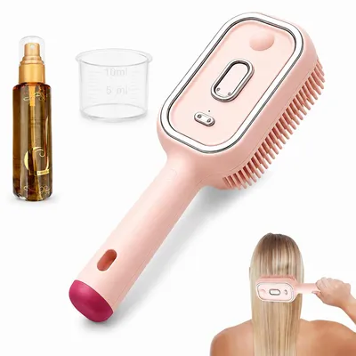 Produktbild von Kabellose Dampf Haarbürste, elektrische Entwirrbürste mit Sprühnebel, Kopfhaut Massage und Pflege für seidiges Haar