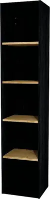 Obrázok produktu pre Nástenný regál do kúpeľne Devo Sonet grafit/dub 35 x 164 x 30 cm SF-SO35-F113P52
