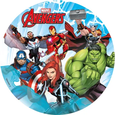 Produktbild von Fondantpapier Avengers Marvel 15,5cm