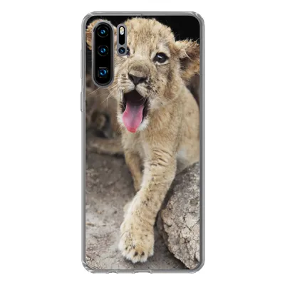 Produktbild von MuchoWow® Handyhülle Schutzhülle Hülle für Huawei P30 Pro Jungtier - Löwen - Niedlich Silikon Softcase Handy Hülle - Schutzdeckel