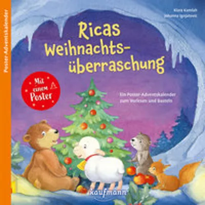 Produktbild von Buch-Adventskalender Rica für Kinder ab 3 Jahren, 24 Kapitel, Bastelposter, ohne Schokolade, Weihnachtsgeschichte