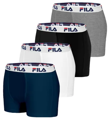 Produktbild von Boxershorts Herren Baumwolle, Unterhosen Männer, 4er-Pack, Grau A (L)