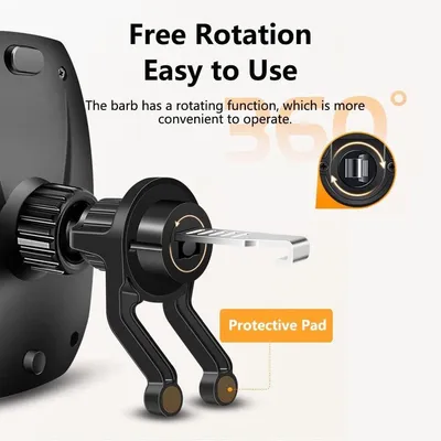 Auto Handyhalterung - Auto Halter für Telefon - Verstellbar und 360° drehbar - Schwarz - Auto Lüftungsgitter Clip - Geeignet