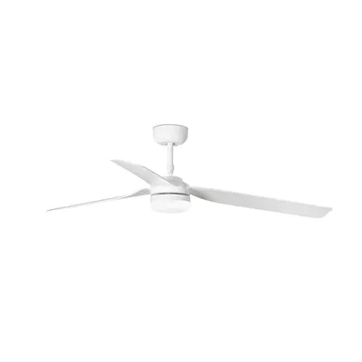 Image de Ventilateur de plafond à basse consommation avec éclairage LED et télécommande Punt Blanc / Blanc