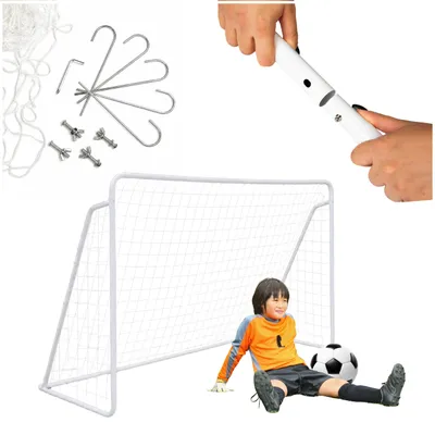 Obrázok produktu pre Veľká kovová futbalová tréningová bránka 240 × 150 × 90 cm