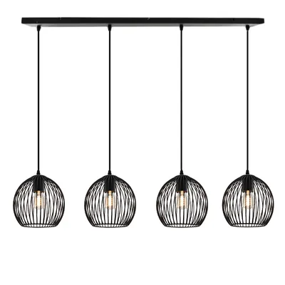 Produktbild von Olucia - WIRO - Pendelleuchte - Schwarz - 4 Lampen