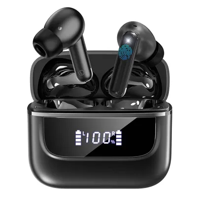 Produktbild von Wireless Bluetooth 5.4 In-Ear Kopfhörer, ENC-Noise-Cancelling,LED-Display, Hi-Fi-Stereo, wasserdicht, 30 Std. Akkulaufzeit,ideal für den Arbeitsplatz