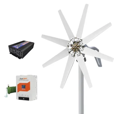 Obrázok produktu pre Generátor veterného turbína, vysoká účinnosť, odolná konštrukcia, ostrovný systém 1-c, 1000 W-c, 24 V-a