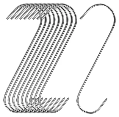Productafbeelding van RVS S-haken, veelzijdige ophangopplossing, duurzame constructie, 15 cm breed, 30 stuks