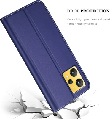 Image de Cadorabo Housse pour Realme 9 4G / 9 PRO+ Housse en bleu Cover Etui Book Case Booklet