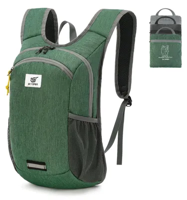 Image de Sac à dos de voyage de 10 litres, pliable, idéal pour les voyages, compact, pour hommes et femmes