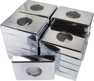 Produktbild von "Medi-Inn" Halter 13,8 cm x 9,7 cm x 2,6 cm chrom für Hygienebeutelbox
