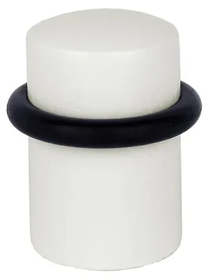 Image de Lot de 4 butées de porte à coller bois ALPERTEC blanc