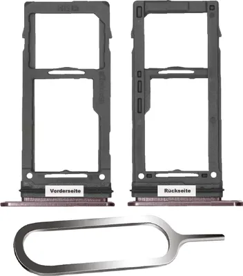 Produktbild von Samsung Galaxy S9 / Plus G960F G965F Sim Karten Halter Tray Adapter Fach Stecker Slot + Nadel Lila Purple