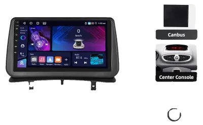 Zdjęcie produktu dla Radio samochodowe, wyświetlacz dotykowy, system nawigacji, kompatybilne z modelem Renault Clio III (generacja 2005-2014), model RK4 (4G, 64GB)