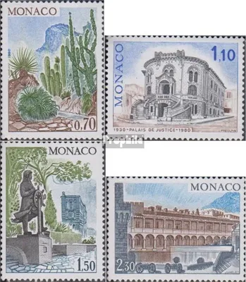 Produktbild von Briefmarken Monaco 1980 Mi 1406-1409 (kompl.Ausg.) gestempelt Ansichten und Bauwerke