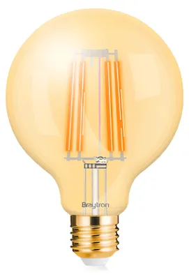Produktbild von Braytron LED E27 Filament Retro Vintage 6W G125 AMB 2200K Warmweiß Birnenform Braytron