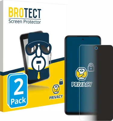 Produktbild von 2x BROTECT Sichtschutzfolie für ZTE Blade A75 5G Anti-Spy Privacy Sichtschutz Blickschutz Folie Blaulicht-Schutz